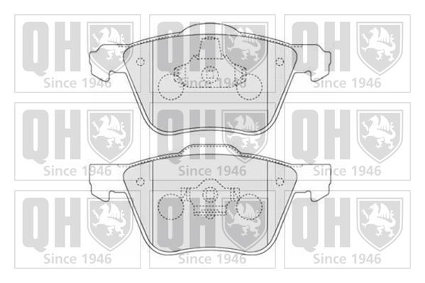 QUINTON HAZELL Комплект тормозных колодок, дисковый тормоз BP1547